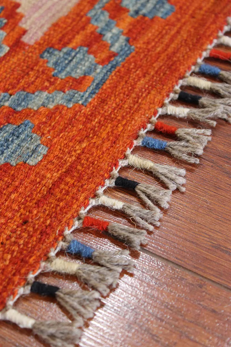 Natural El Dokuma Yün Afgan Kilim