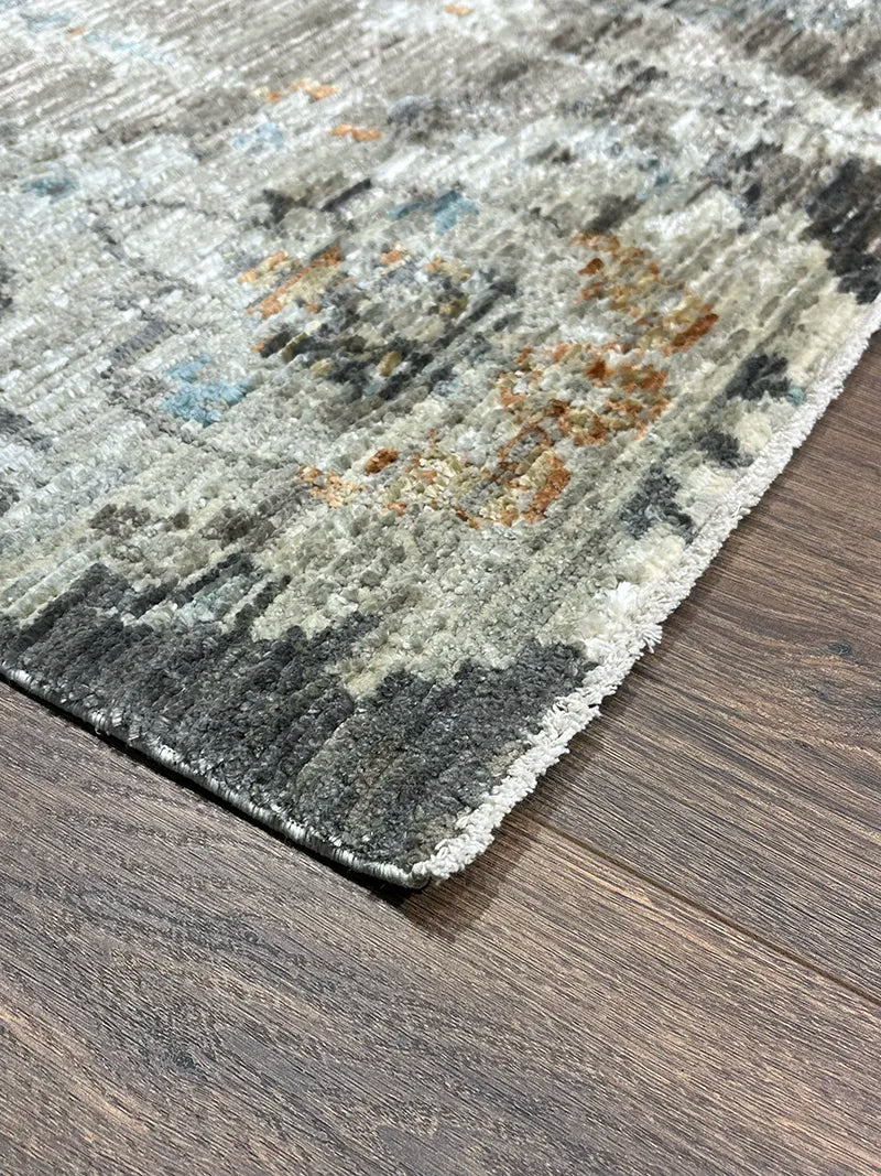 Woolknot Ametist Vintage Desenli Bej Makine Halısı