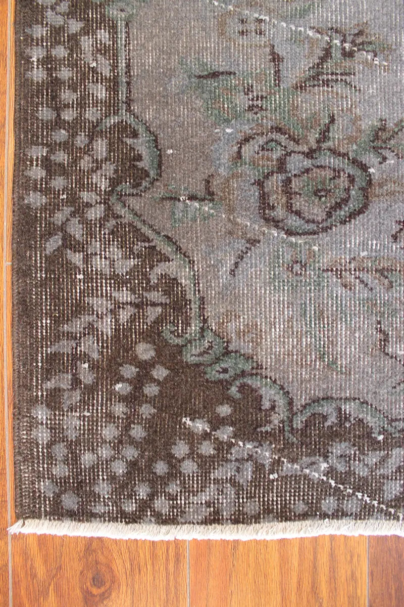 El Dokuma Kahve Vintage Halı