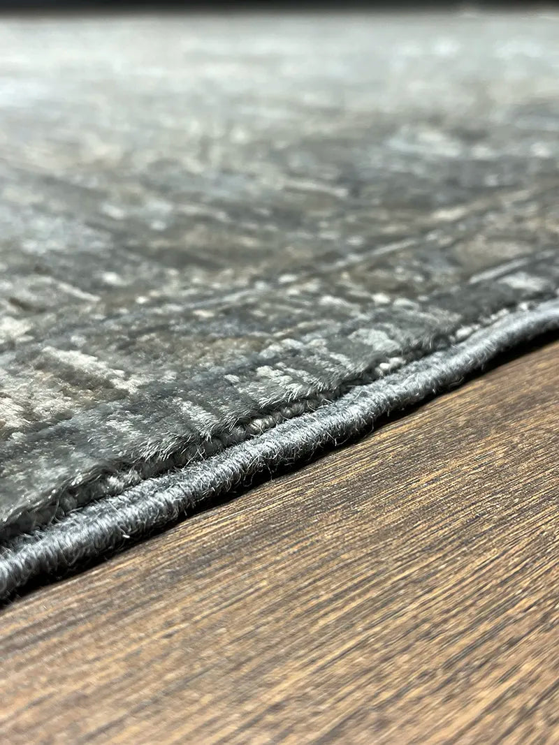 Overdye Serisi Eskitme El Dokuma Gri Halı