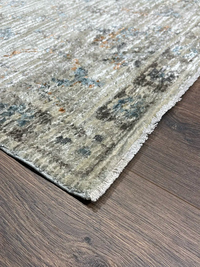 Woolknot Ametist Vintage Desenli Bej Makine Halısı