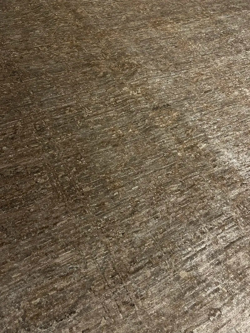 Overdye Serisi Eskitme El Dokuma Sarı Halı