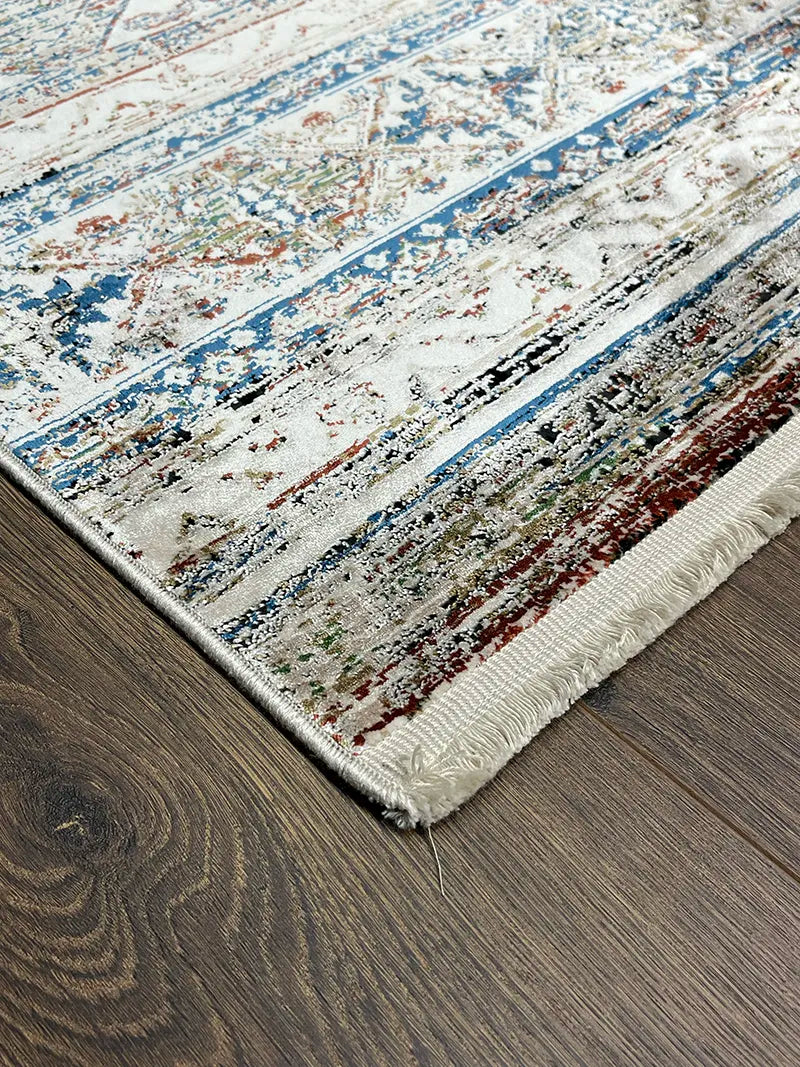 Khurgeen Serisi Bej Bambu Özel Tezgah Halısı