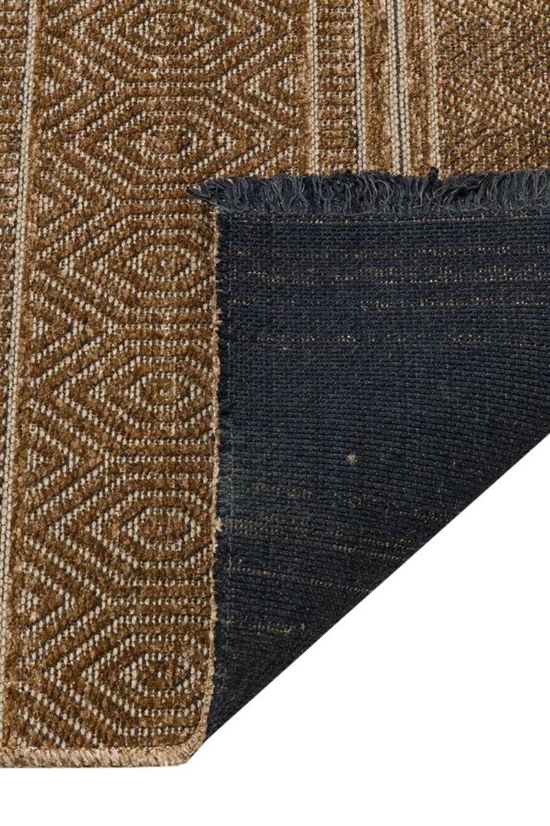 Apex Gloria 4002 Jüt Dokuma Kahve Makine Dokuması Kilim