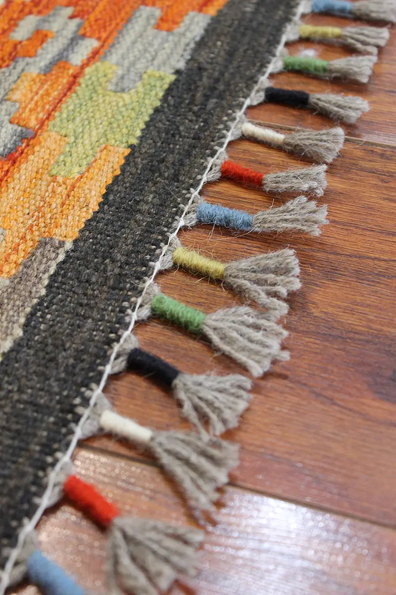 Natural El Dokuma Yün Afgan Kilim