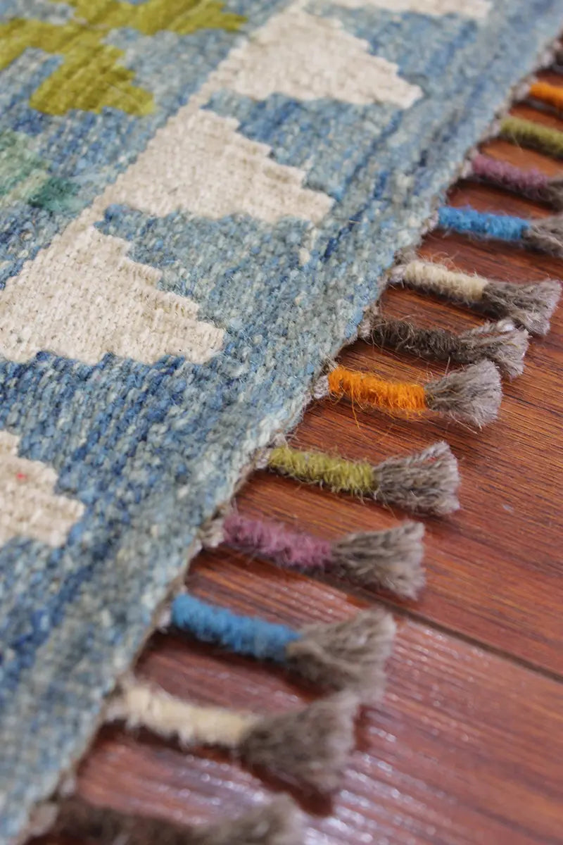 Natural El Dokuma Yün Afgan Kilim