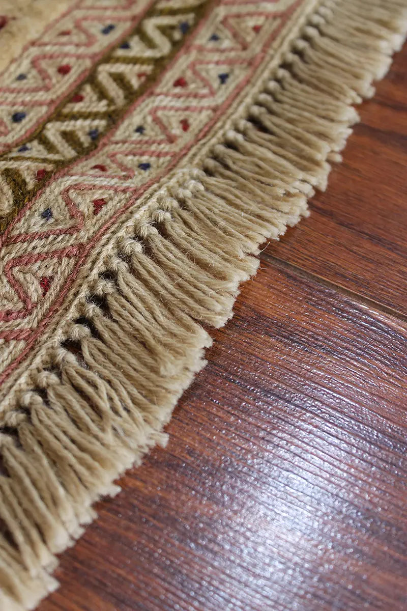 El Dokuma Afgan Berceste Bej Yün Kilim