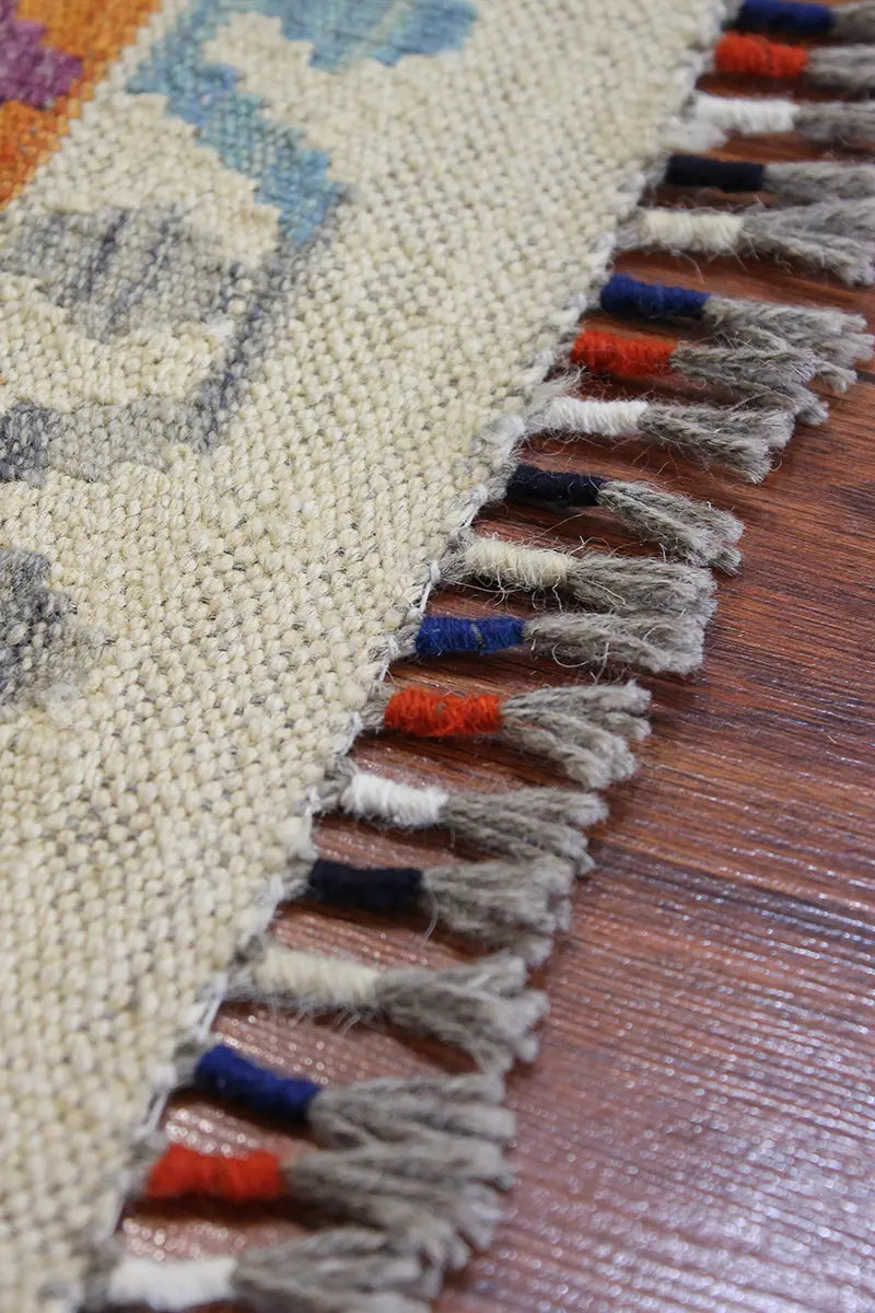 Natural El Dokuma Yün Afgan Kilim