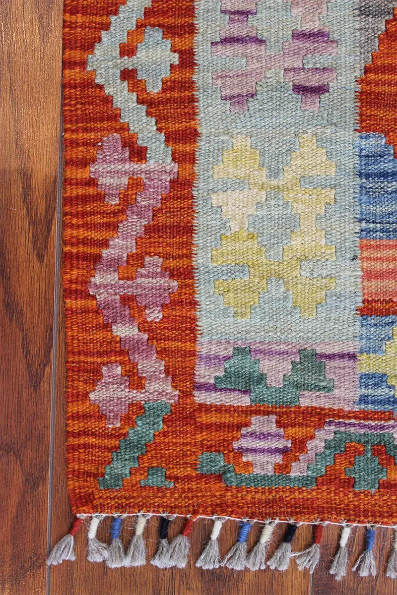Natural El Dokuma Yün Afgan Kilim