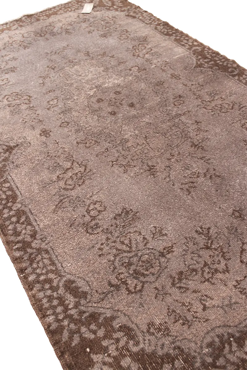 El Dokuma Kahve Vintage Halı