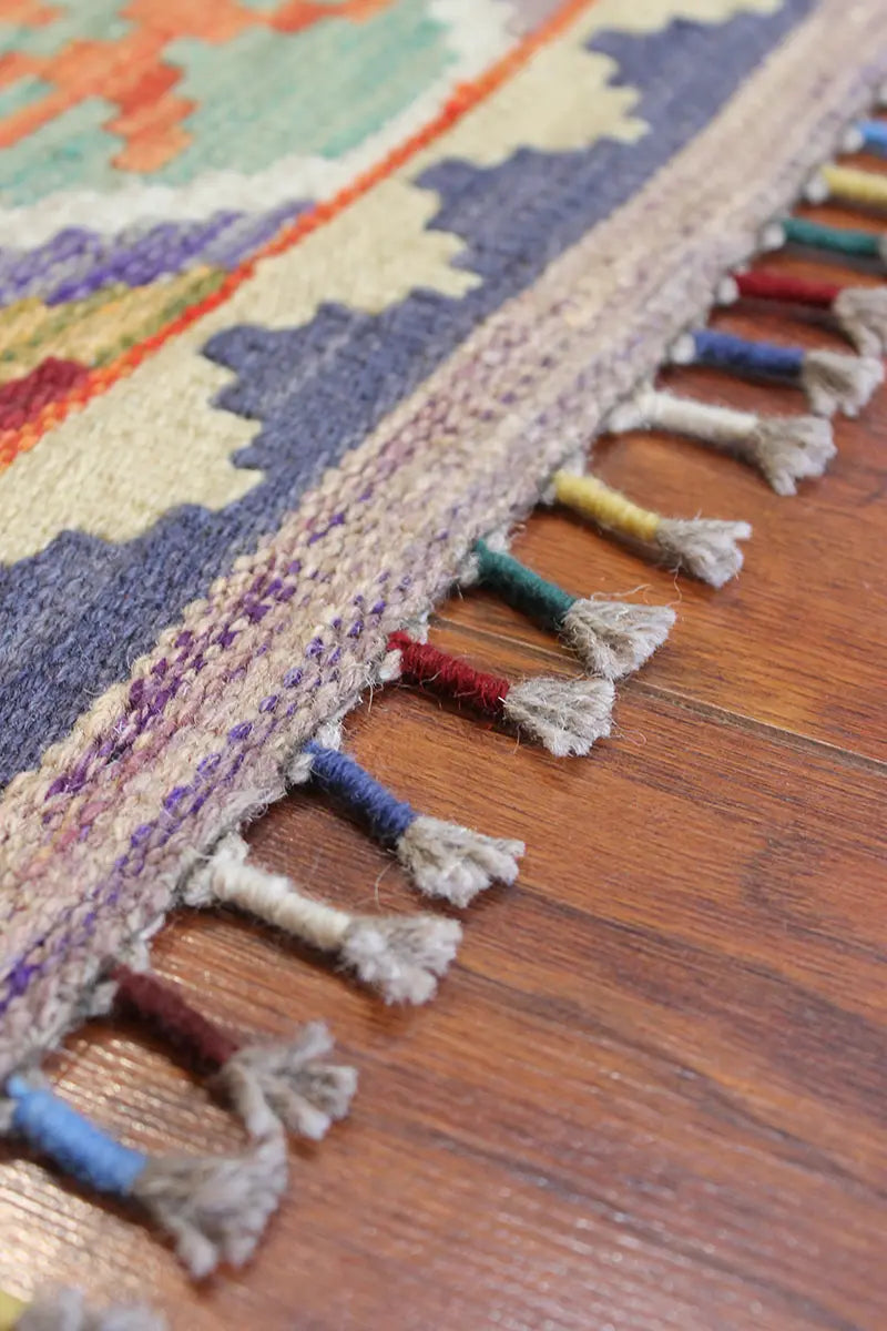 Natural El Dokuma Yün Afgan Kilim