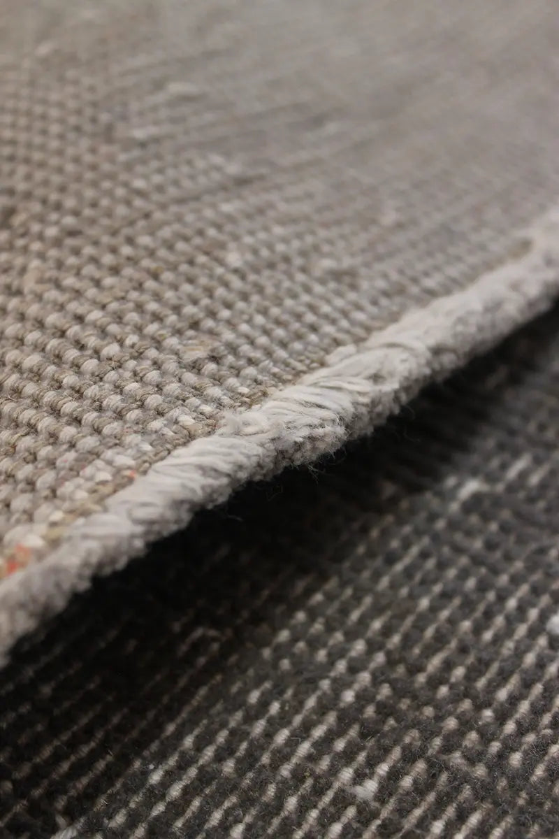 El Dokuma Gri Vintage Halı