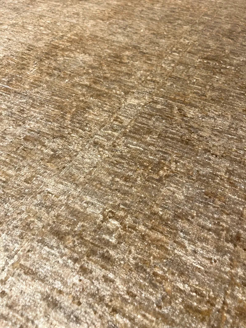 Overdye Serisi Eskitme El Dokuma Sarı Halı