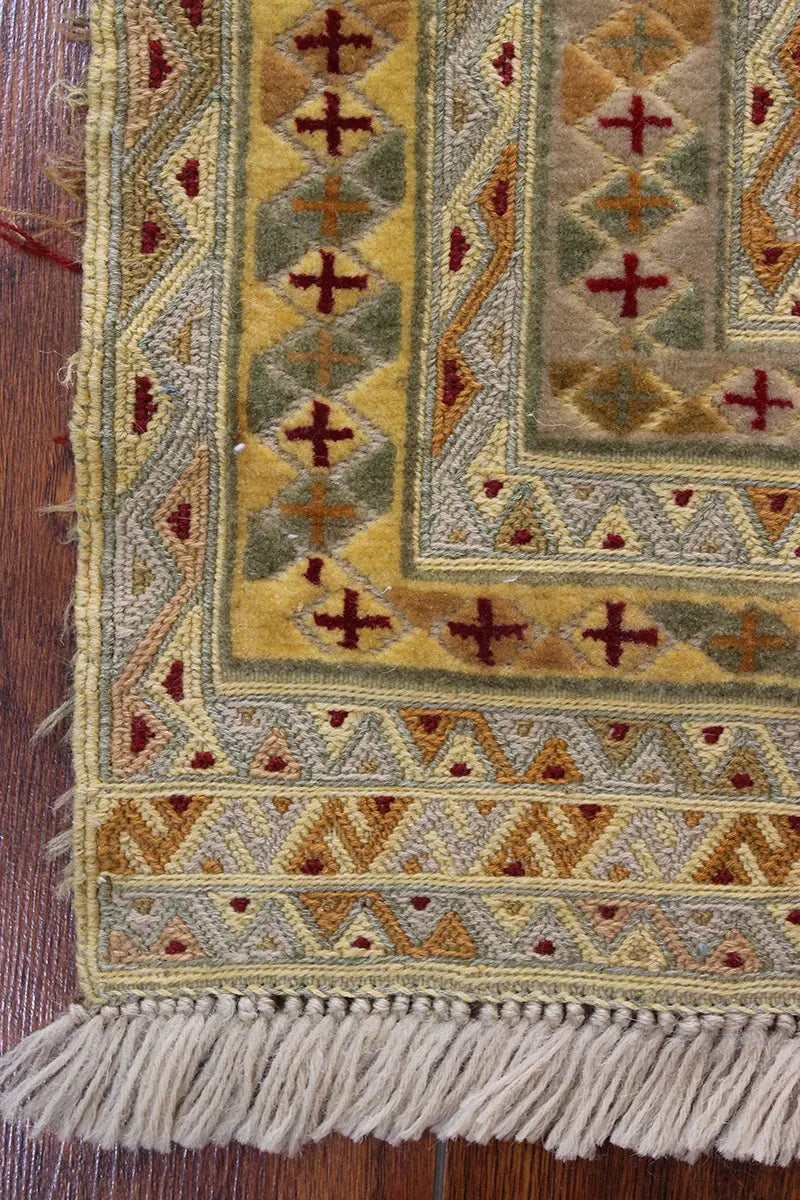 El Dokuma Afgan Berceste Kahve Yün Kilim