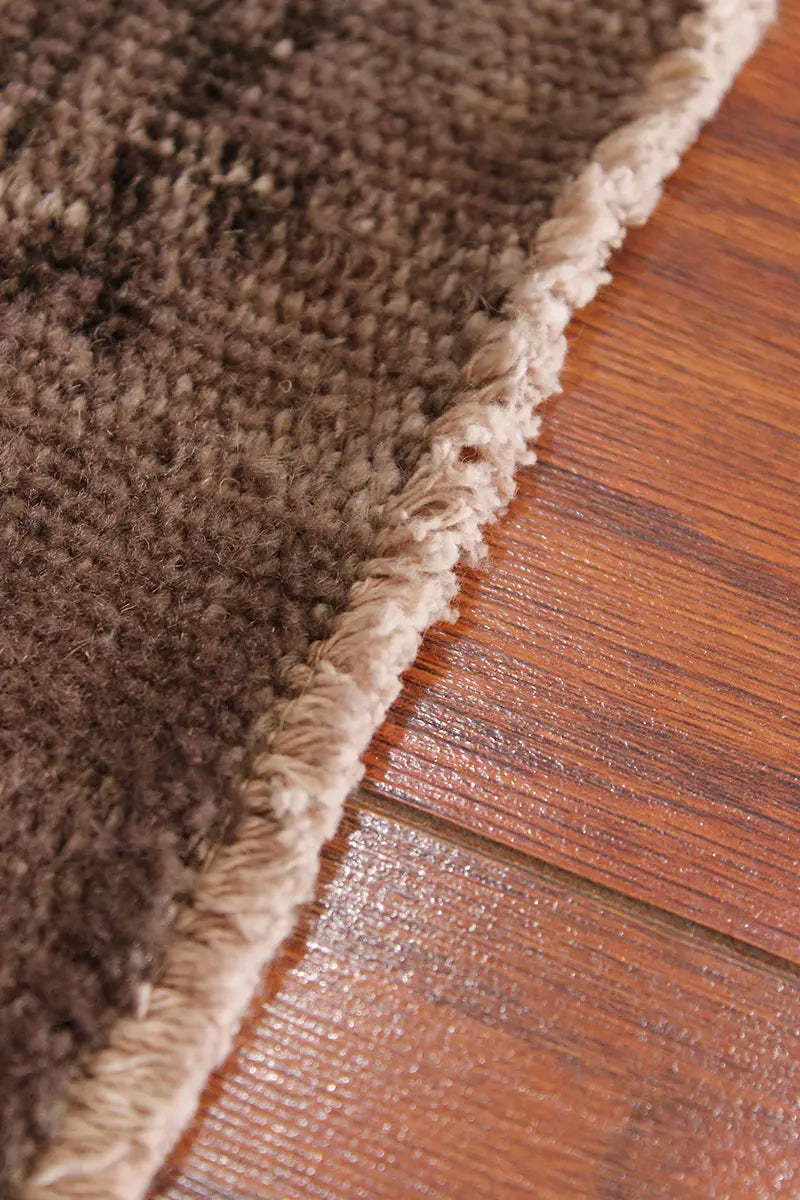 El Dokuma Kahve Vintage Halı