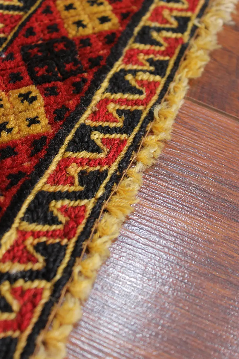 El Dokuma Afgan Berceste Renkli Yün Kilim