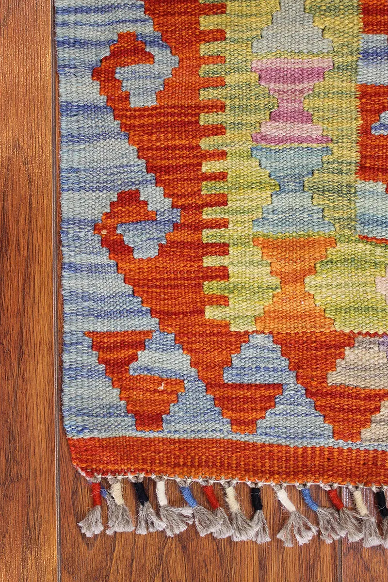 Natural El Dokuma Yün Afgan Kilim