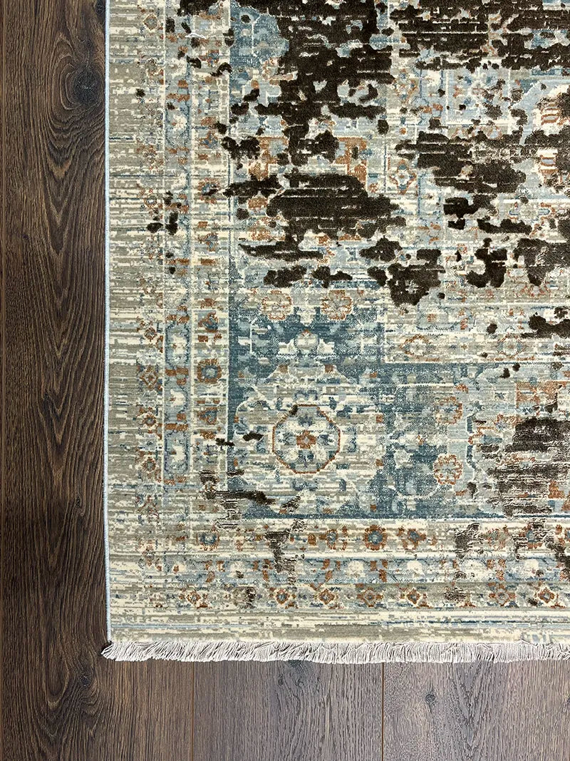 Memlük Desen Bakır Bambu Özel Tezgah Halısı