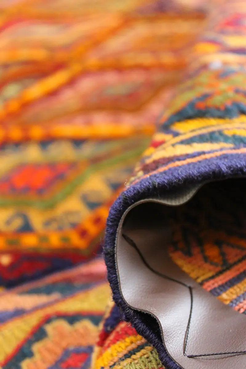 El Dokuma Afgan Berceste Renkli Yün Kilim