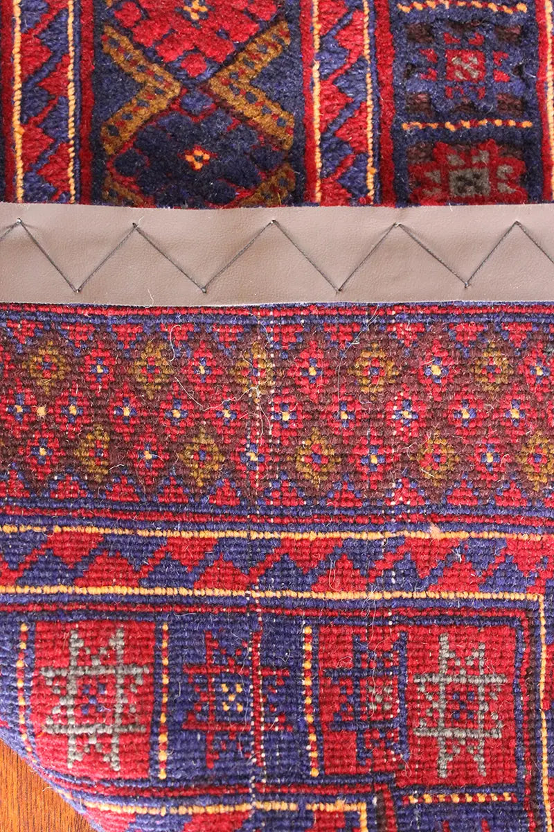 El Dokuma Afgan Berceste Bordo Yün Kilim