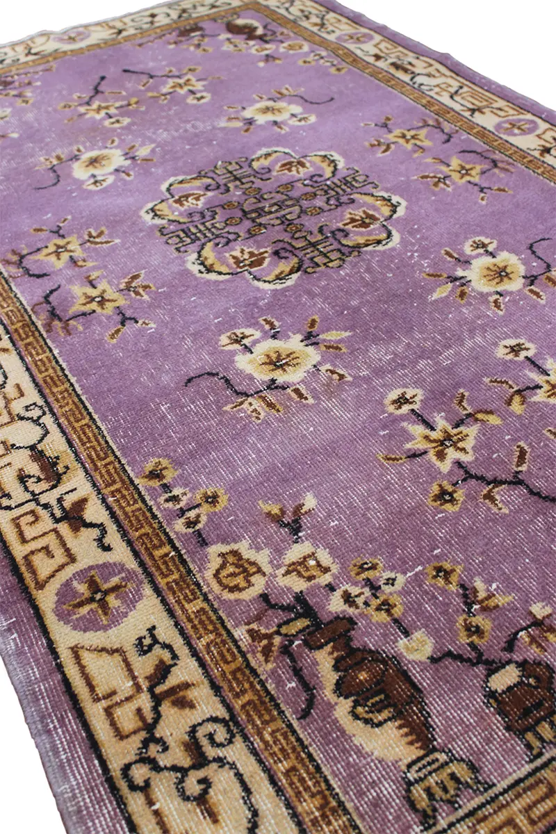 El Dokuma Natural Vintage Halı