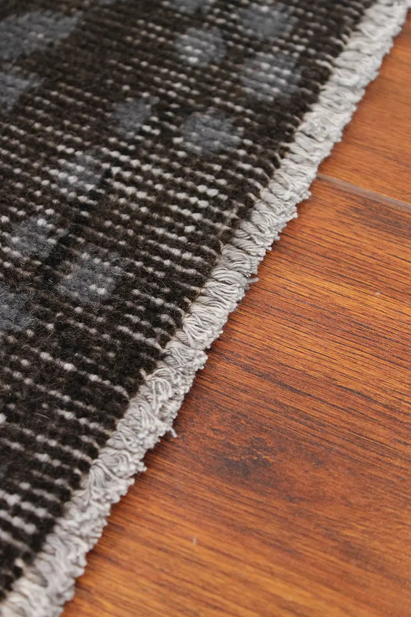 El Dokuma Kahve Vintage Halı