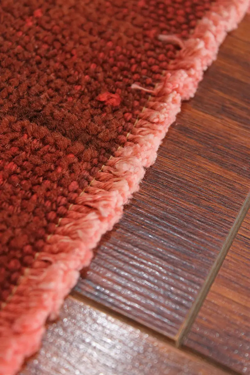 El Dokuma Kırmızı Vintage Halı