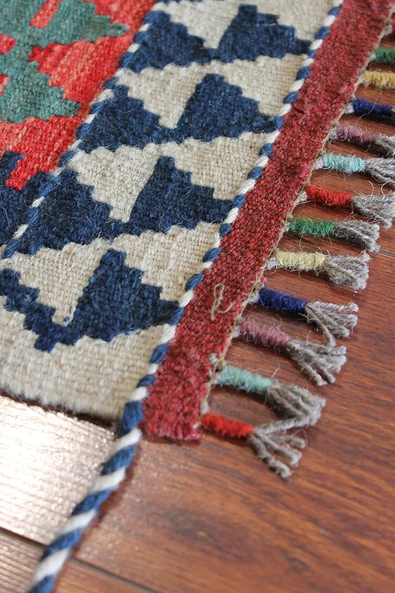 Natural El Dokuma Yün Afgan Kilim