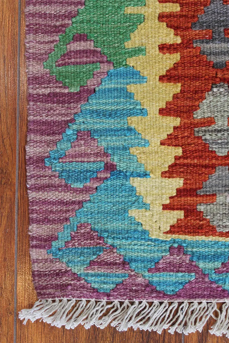 Natural El Dokuma Yün Afgan Kilim