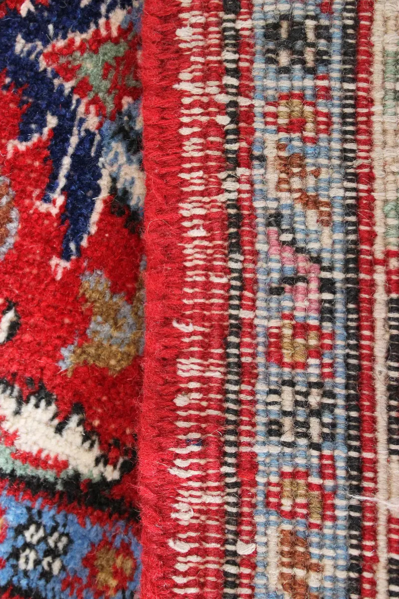 El Dokuma Kırmızı Vintage Halı