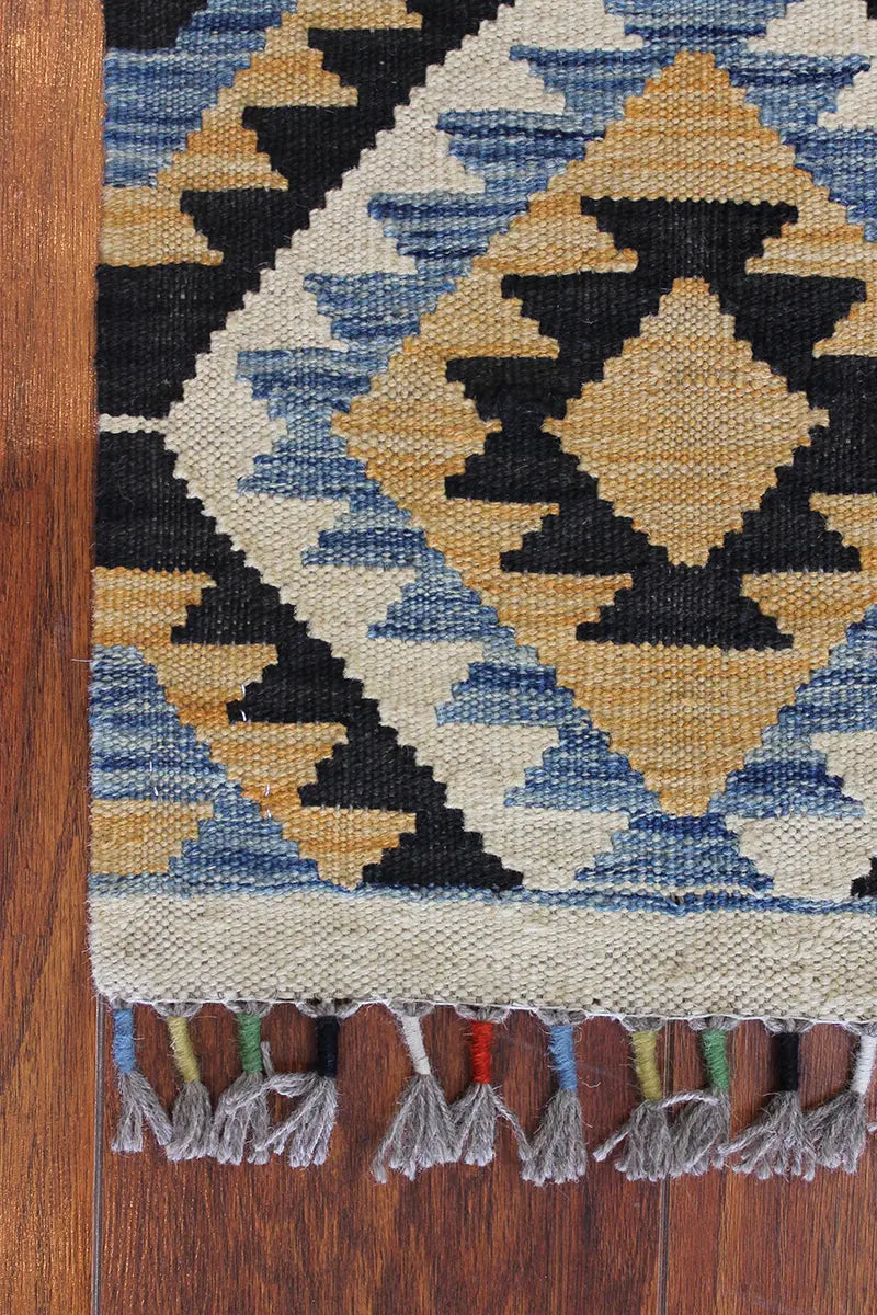 Natural El Dokuma Yün Afgan Kilim