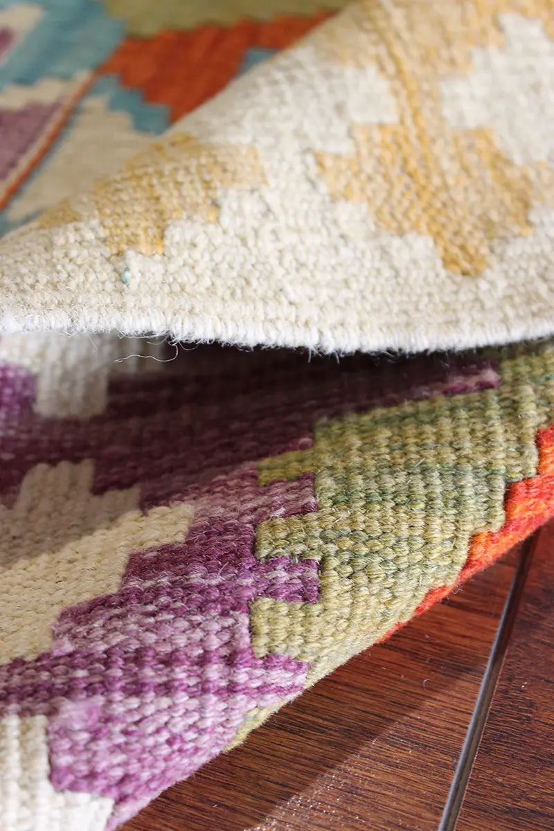 Natural El Dokuma Yün Afgan Kilim