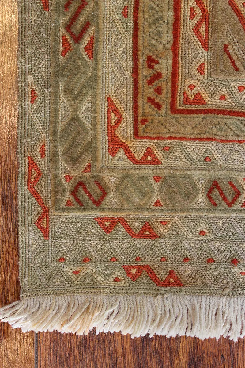 El Dokuma Afgan Berceste Bej Yün Kilim