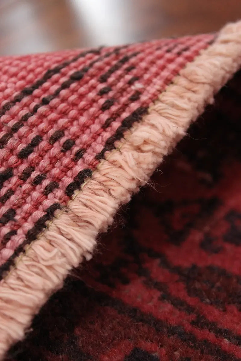 El Dokuma Pembe Vintage Halı