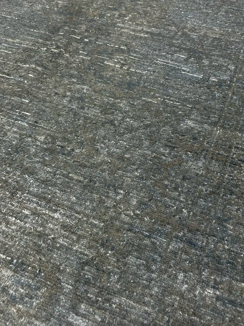 Overdye Serisi Eskitme El Dokuma Yeşil Halı