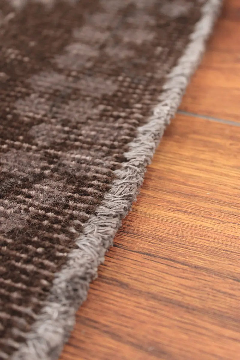 El Dokuma Kahve Vintage Halı