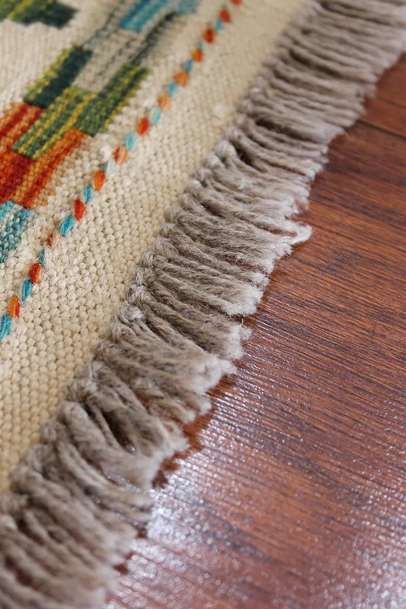Natural El Dokuma Yün Afgan Kilim