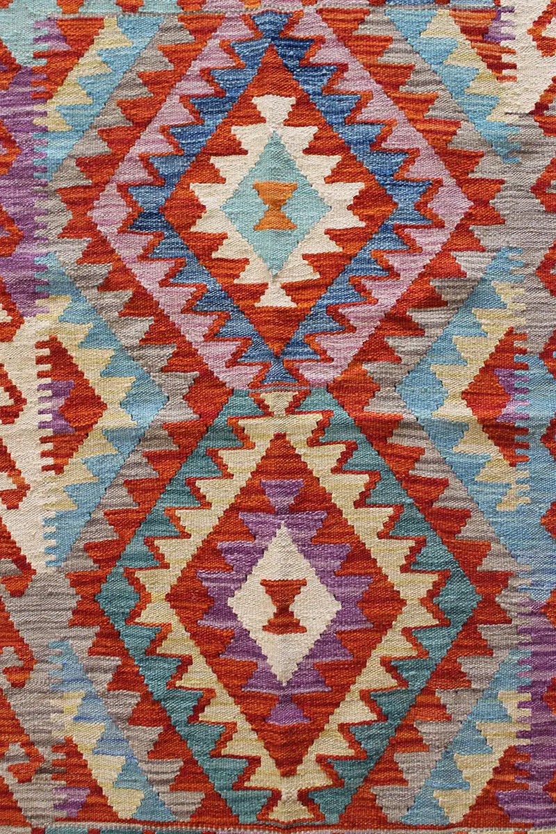 Natural El Dokuma Yün Afgan Kilim
