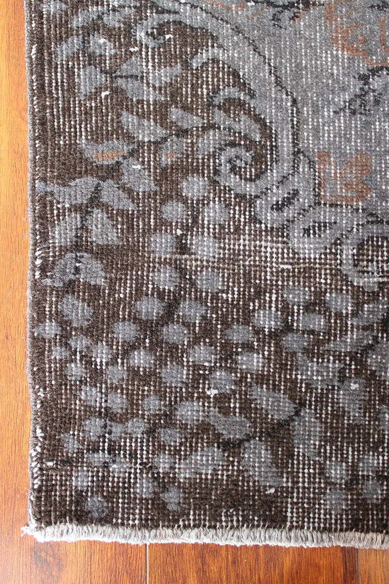 El Dokuma Kahve Vintage Halı