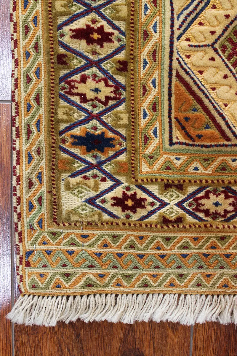 El Dokuma Afgan Berceste Kahve Yün Kilim