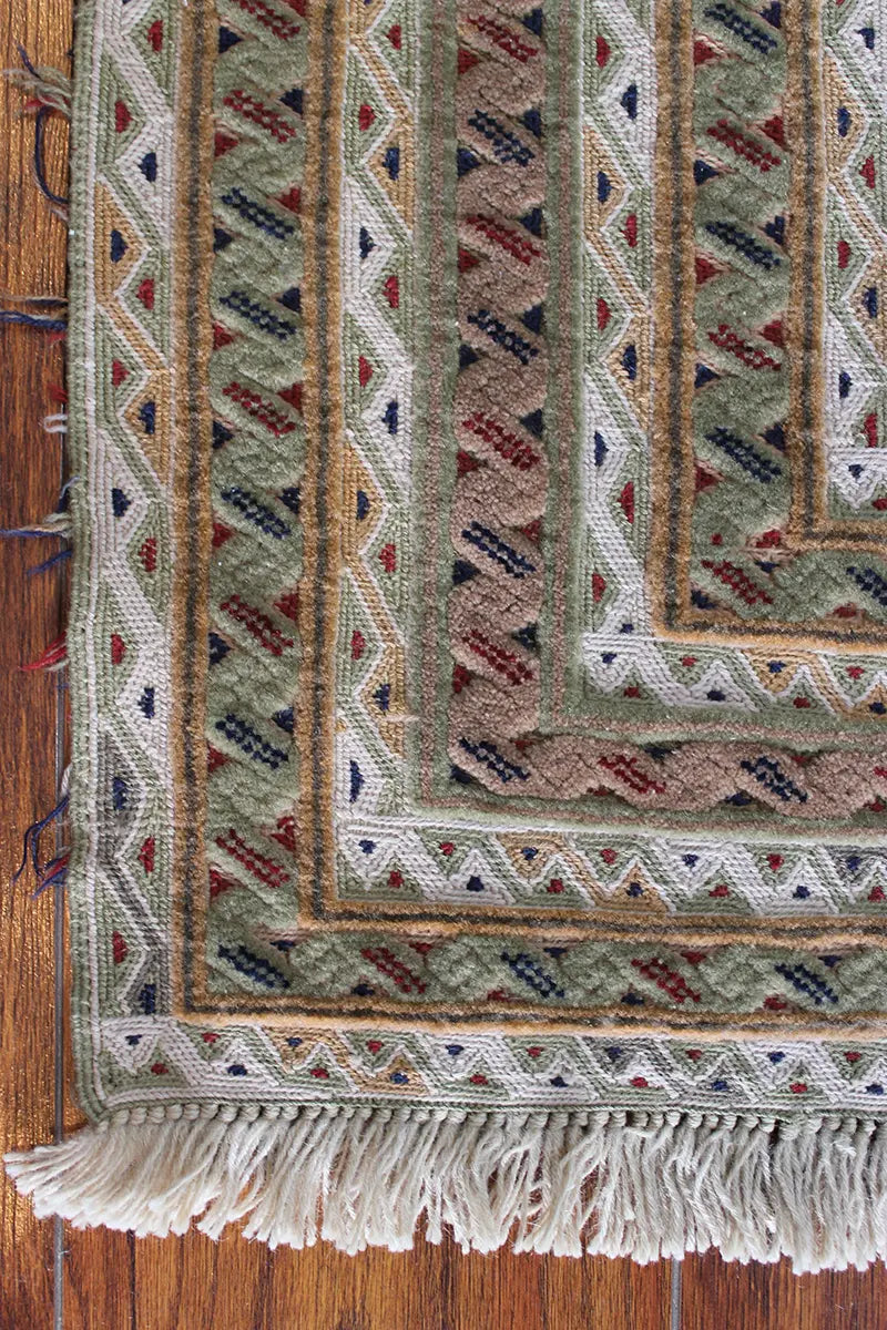 El Dokuma Afgan Berceste Kahve Yün Kilim