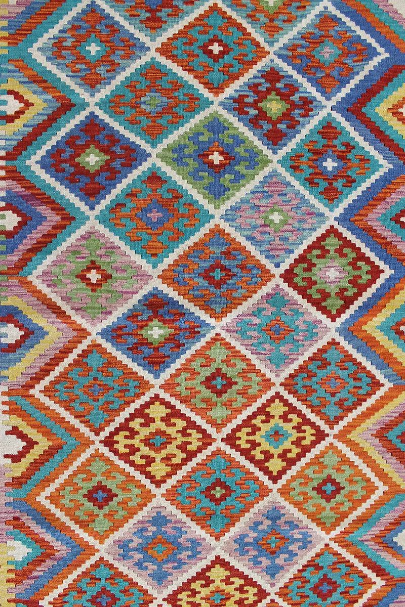 Natural El Dokuma Yün Afgan Kilim