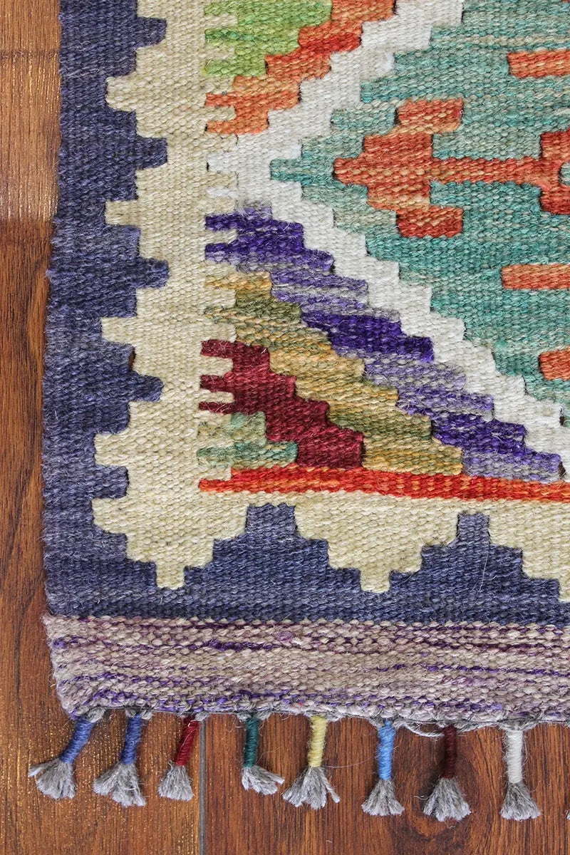 Natural El Dokuma Yün Afgan Kilim