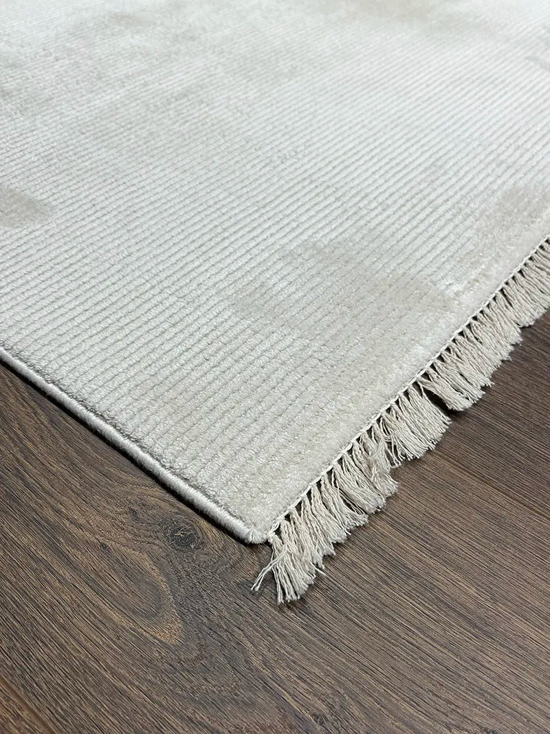 Modern Düz Krem Bambu Özel Tezgah Halısı