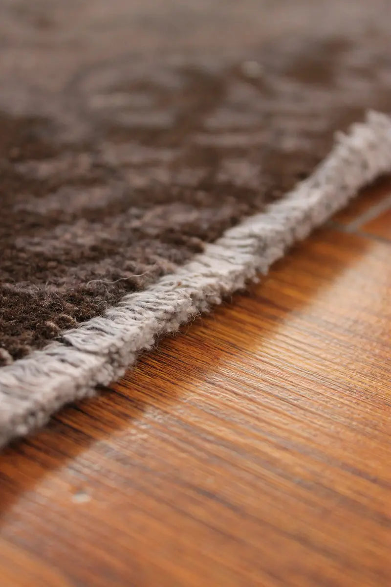 El Dokuma Kahve Vintage Halı