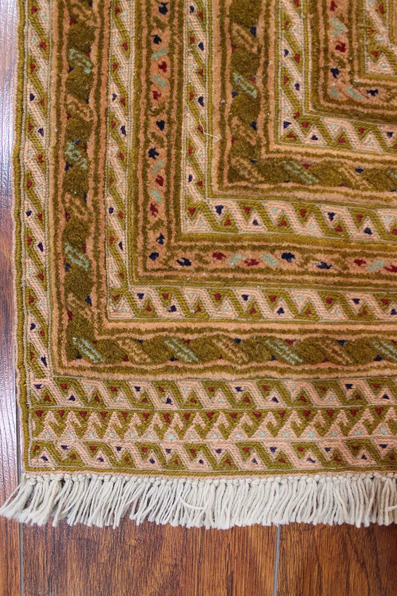 El Dokuma Afgan Berceste Kahve Yün Kilim