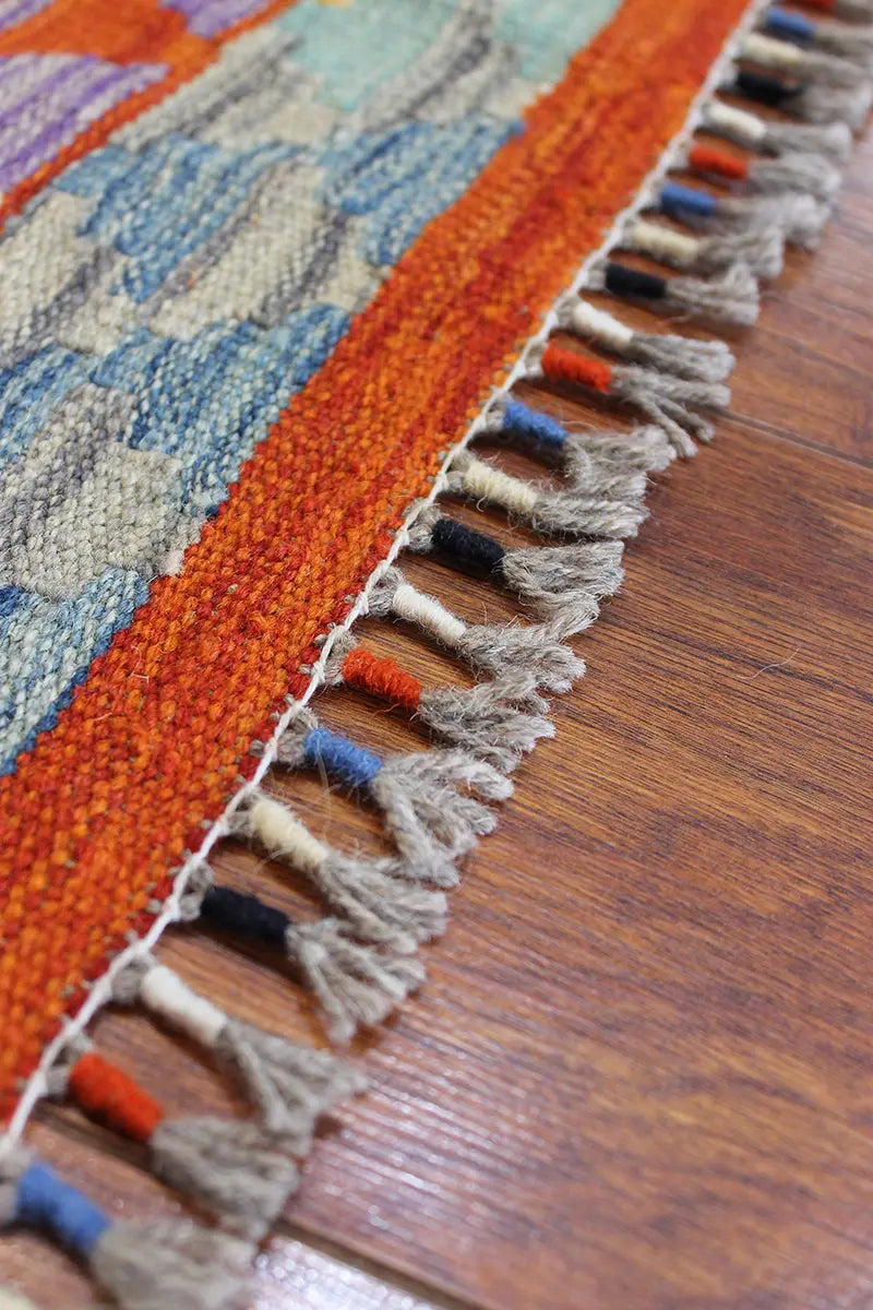 Natural El Dokuma Yün Afgan Kilim