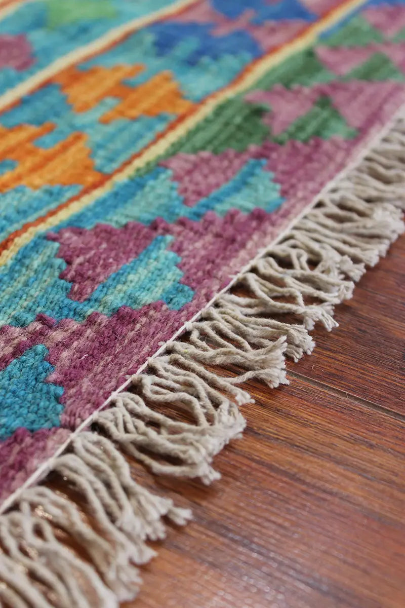 Natural El Dokuma Yün Afgan Kilim
