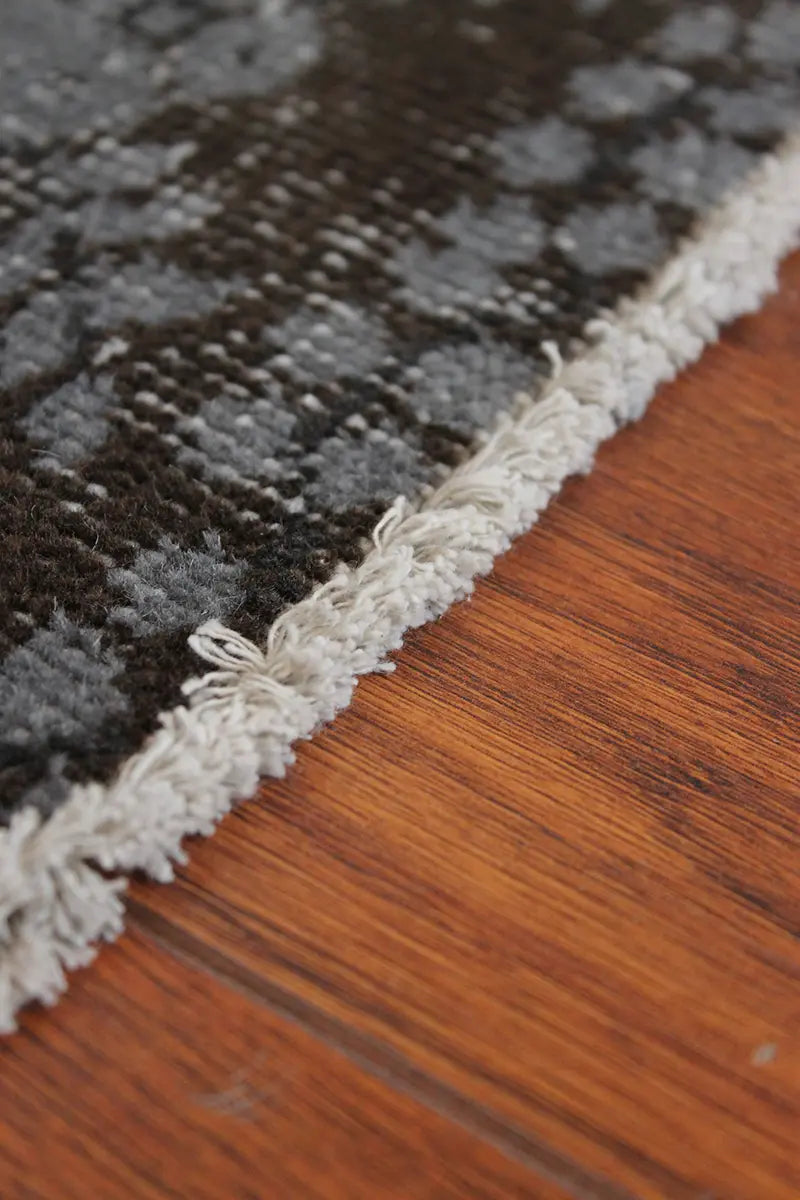 El Dokuma Kahve Vintage Halı