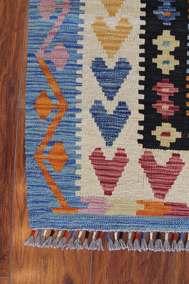 Natural El Dokuma Yün Afgan Kilim